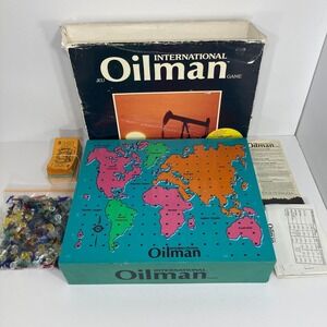 Vintage 1980s International Oilman Board Game Oil Gas Strategy